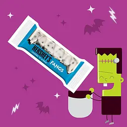 Шоколадні батончики Hershey`s Halloween Fangs Cookies N Creme 267g - мініатюра 3