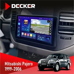 Штатна магнітола Mitsubishi Pajero 1999-2006 Decker D9-009 4x64, DSP, 4G, 2k Decker (НФ-00008327)