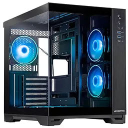 Корпус Chieftec VISIO GM-30B-TG-OP ATX, без Блок живлення, Чорний