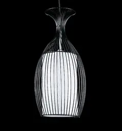 Стельова люстра E27 Splendid Ray L605/1, 1 лампа, регулювання висоти 50-110 см, Чорний/білий, сучасний стиль для дому - мініатюра 2