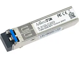 Інтерфейсний модуль SFP MikroTik S-31DLC20D, 1.25G SM 20km 1310nm