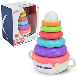 Музична пірамідка, що розвиває Rainbow Stacking Set зі світловими ефектами (RT663)