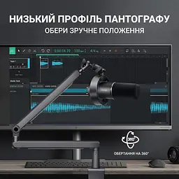 Мікрофон Fifine Black динамічний USB/XLR (T688) - мініатюра 9