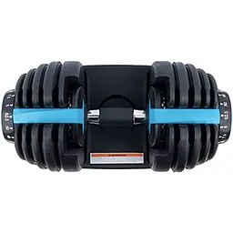 Гантель розбірна регульована Gymtek 2,5-24кг синій - мініатюра 13