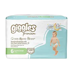 Підгузки Giggles Premium 6 Extra Large 15 + кг 20 шт (8680131206926)