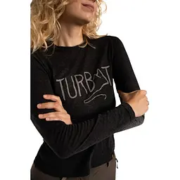 Футболка жіноча Turbat Magic Logo LS Women XL Чорний - мініатюра 3