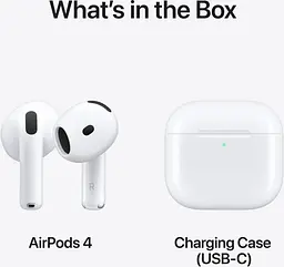 Bluetooth-гарнiтура Apple AirPods 4 (MXP63ZE/A) - мініатюра 3