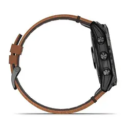 Смарт-годинник Garmin Epix Pro 2 Sapphire 51 mm Carbon G. DLC Tit. with Chestnut L. Band (010-02804-30) - мініатюра 7