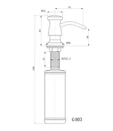 Дозатор для миючого засобу GAPPO G403-3 - мініатюра 3