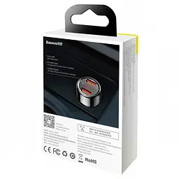 Автомобільний зарядний пристрій Baseus Magic Series Dual-USB QC 3.0 45W Black (CCMLC20A-01) - мініатюра 5