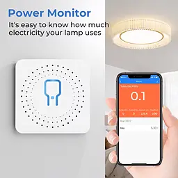 Реле розумне Tuya Smart Mini Swith 16А з WiFi модулем Smart Home 16A 100-240 В - мініатюра 5