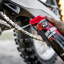 Мастило для ланцюгів K2 Off PRO Chain Lube рідке синтетичне прозоре аерозоль 250 мл (W139) - мініатюра 2