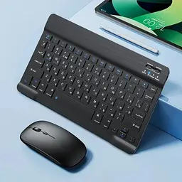 Комплект клавіатура з мишкою mouse&keyboard kit Чорний, бездротові ведмедики та клавіатура для ПК, ноутбука