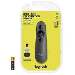 Презентер Logitech R500s Laser Pointer Presentation Remote Graphite (910-005843) - мініатюра 5