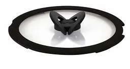 Tefal Кришка Ingenio 28 см скло силікон прозоро-чорний