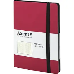 Книга записна Axent Partner Soft клітинка 125x195 мм 96 аркушів червона (8206-05-A) - мініатюра 2