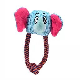 М'яка іграшка для собак невеликих порід з мотузкою: Dog, Monkey & Elephant