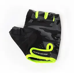 Велорукавиці Kands AL-1460 з короткими пальцями M Black-Light green (G0000069)