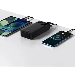 Портативна батарея Baseus Bipow Digital Display 30000 mAh 15W PPDML-K01 Black - мініатюра 3