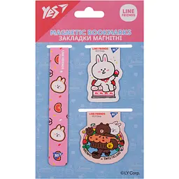 Закладки магнітні Yes Line Friends Brown 3 шт (708358)
