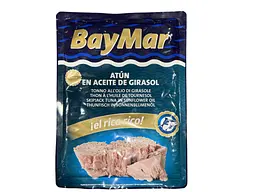 Тунець в соняшниковій олії BayMar Atun trozos шматками 500 г (8425930222117)