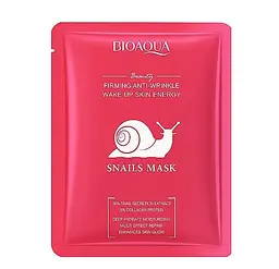 Маска для обличчя зміцнювальна Bioaqua Firming Anti-Wrinkle Snails Mask тканинна, 25 г