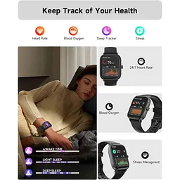 Розумний годинник Amzhero Fitness з Alexa для жінок та чоловіків - мініатюра 3
