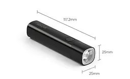 Портативний ліхтарик Xiaomi SOLOVE X3S з функцією Power Bank (Black ) [68022] - мініатюра 2