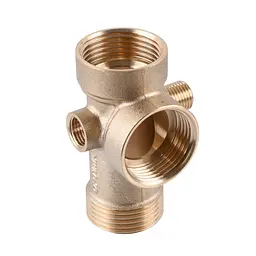 Гребінка 5-ти ходова 80мм (п'ятірник) Optima з виходами 1/4″вр 1/4″зр на одній осі (DS 005 C) 000020922