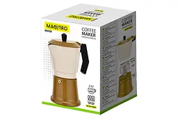 Кавоварка гейзерна алюмінієва Maestro MR-1657-9 450 мл червона - мініатюра 4