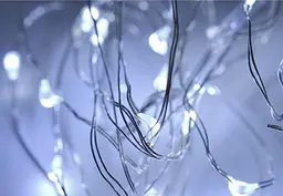 Світлодіодна гірлянда Sun Lamp Крапля Роси 100 LED 10 м холодне біле світло батарейки - мініатюра 5