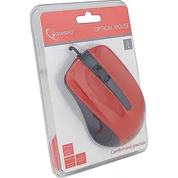 Миша Gembird MUS-101-R USB Red (MUS-101-R) - мініатюра 3