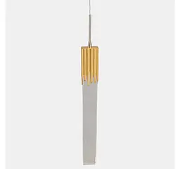 Поодинокий світлодіодний підвіс Artlight 2006/1GD з пухирцевим склом, матове золото, 5 Вт - мініатюра 4