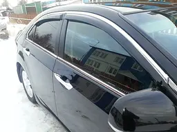 Дефлектори вікон вітровики для Toyota Camry V40 2006-2011 4дв Хром молдинг