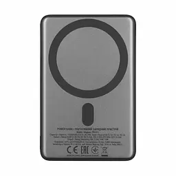 2E Акумулятор портативний літій-іонний Power Bank 2E Slim Wireless QI 10000мА·рік, 20Вт, PD, сірий - мініатюра 4
