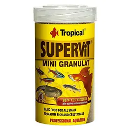 Сухий корм для акваріумних риб Tropical в гранулах Supervit Mini Granulat 100 мл для всіх акваріумних риб - мініатюра 3