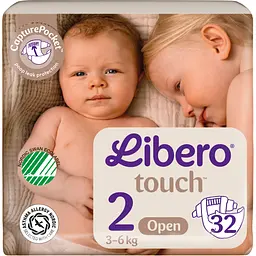 Підгузки Libero Touch 2 (3-6 кг) 32 шт. (7978/806858)
