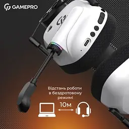 Навушники GamePro Genesis Mercury Pro 3-Mode White (HSW120W) - мініатюра 9