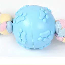 Жувальна іграшка для собак Derby Candy ball with paws and cotton rope - мініатюра 3