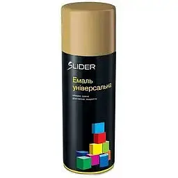 Фарба (емаль) аерозольна SLIDER color 1040 сіро-бежева мат. 400 мл 000023338 - мініатюра 2