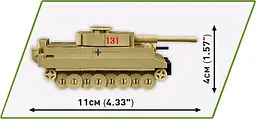Конструктор COBI танк Tiger I 131 3095 - мініатюра 3