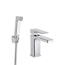 Змішувач з гігієнічною лійкою Qtap Gemini QTGEM272CRM45689 Chrome, Хром