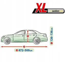 Тент автомобільний для Седана XL 500 x 178 x 136 см Membrane Garage (5-4745-248-3050) - мініатюра 2