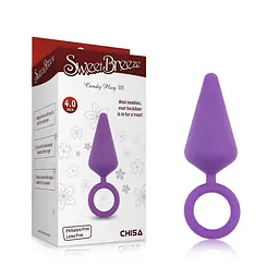 Анальна пробка Chisa Sweet Breeze Anal Plug M, 10.1х3.3 см, фіолетова - мініатюра 4