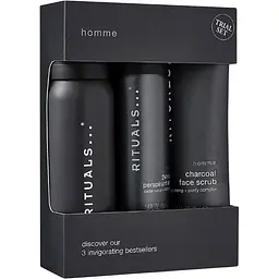 Подарунковий набір для чоловіків Rituals The Ritual of Homme Trial Set: гель-пінка для душу 50 мл + антиперспірант 50 мл + скраб для обличчя 70 мл - мініатюра 3