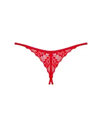 Трусики Obsessive Ingridia crotchless thong M/L - мініатюра 4