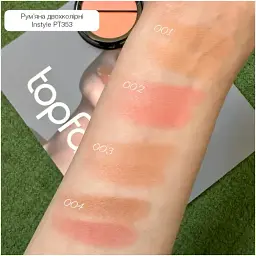 Рум'яна двоколірні TopFace Instyle Twin Blush On PT353 відтінок 005, 10 г - мініатюра 3
