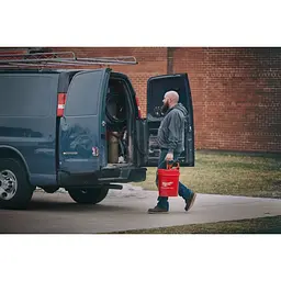 Акумуляторна машина для прочищення MILWAUKEE, M12 BDC6-202C, трос 6м (зарядний пристрій С12 С , 2 акумулятори М12 В2 2Аг, відро, карт - мініатюра 4