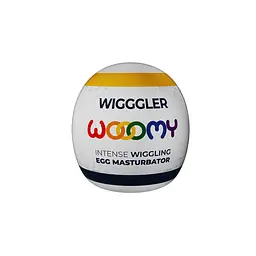 Мастурбатор-яйце Wooomy Wigggler Mini Masturbator, пробник лубриканту Amorean 1 мл - мініатюра 6