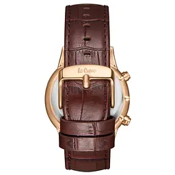 Наручний годинник чоловічий Lee Cooper Leather Gold Золотистий (3435) - мініатюра 3